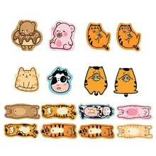 Mouse Pad Anti-slip Cartoon Animal Pattern Rubber Lovely Practical PC Desktop Mouse Mat for Office