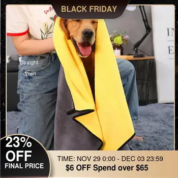 

Pet Super Absorbent Towel Clean Up Fiber Cat Dog Baths Accessories for Large Puppy Quick-drying Bath Puppy Cleaning Supplies