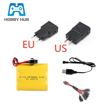 

3.6v 700mAh Battery Charger sets For Rc toy Car Tank Train Robot Boat Gun NICD AA 3.6v Rechargeable Battery Pack