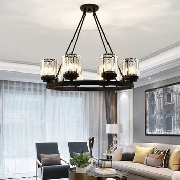 

TRAZOS Round Circle Ceiling Lights Aluminum Modern Led Ceiling Lamp LED Bulbs Daily Lighting 3 Years Crystal Surface Mounted E14