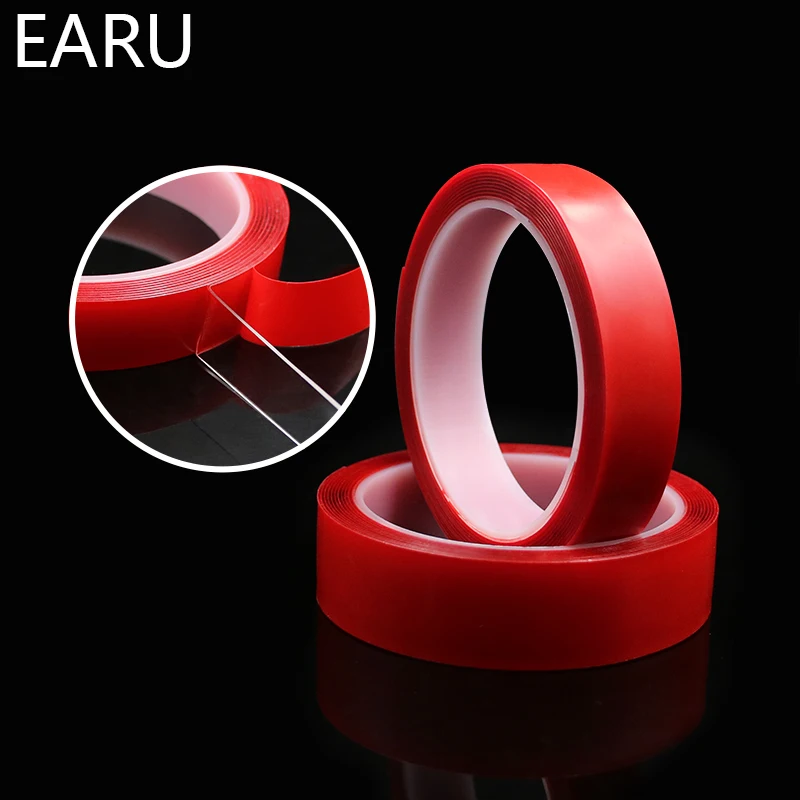 3 m Double Sided Adhesive Tape High Strength Acrylic Transparent Silicone No Traces Sticker Car Fixed Phone Tablet LCD Screen