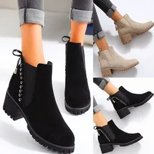 Модные женские кроссовки; модные зимние ботильоны из флока с бантом; эластичные слипоны на платформе; прогулочная обувь; повседневная женская обувь