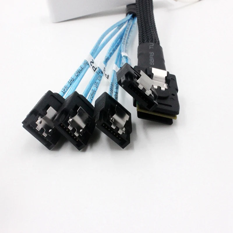 Mini SAS 36Pin SFF-8087 штекер до 4 SATA 7Pin женский кабель Mini SAS хост/контроллер до 4 SATA мишень/материнская плата(0,5 м