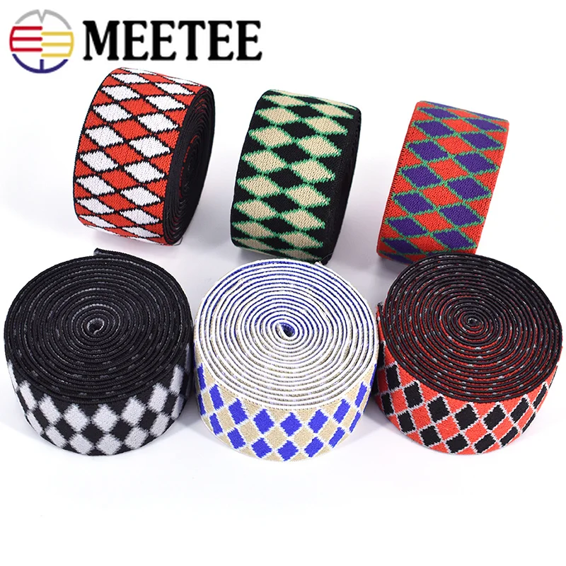 Meetee 5/10 метров 4 см нейлон Эластичная лента брюки, юбка и пояс, комплект Резиновая лента тесьма для самостоятельного пошива одежды Костюмы аксессуары EB012
