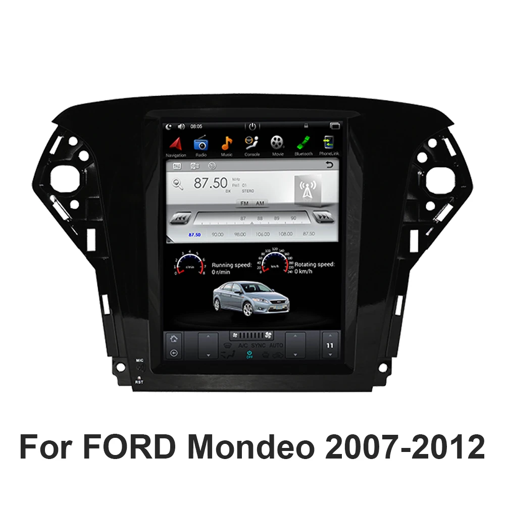 Автомобильный GPS-навигатор в стиле Tesla на Android для FORD Mondeo 2007-2012 автомобильное радио