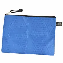 Портативный прямоугольник темно-синий застежка-молния A5 бумажные файлы Органайзер сумка для хранения