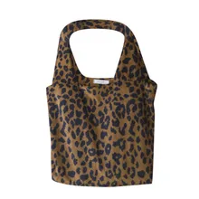 Классическая леопардовая Вельветовая сумка на плечо с принтом, модная большая сумка для покупок, повседневные сумки через плечо, сумка для покупок для женщин, девушек, дам