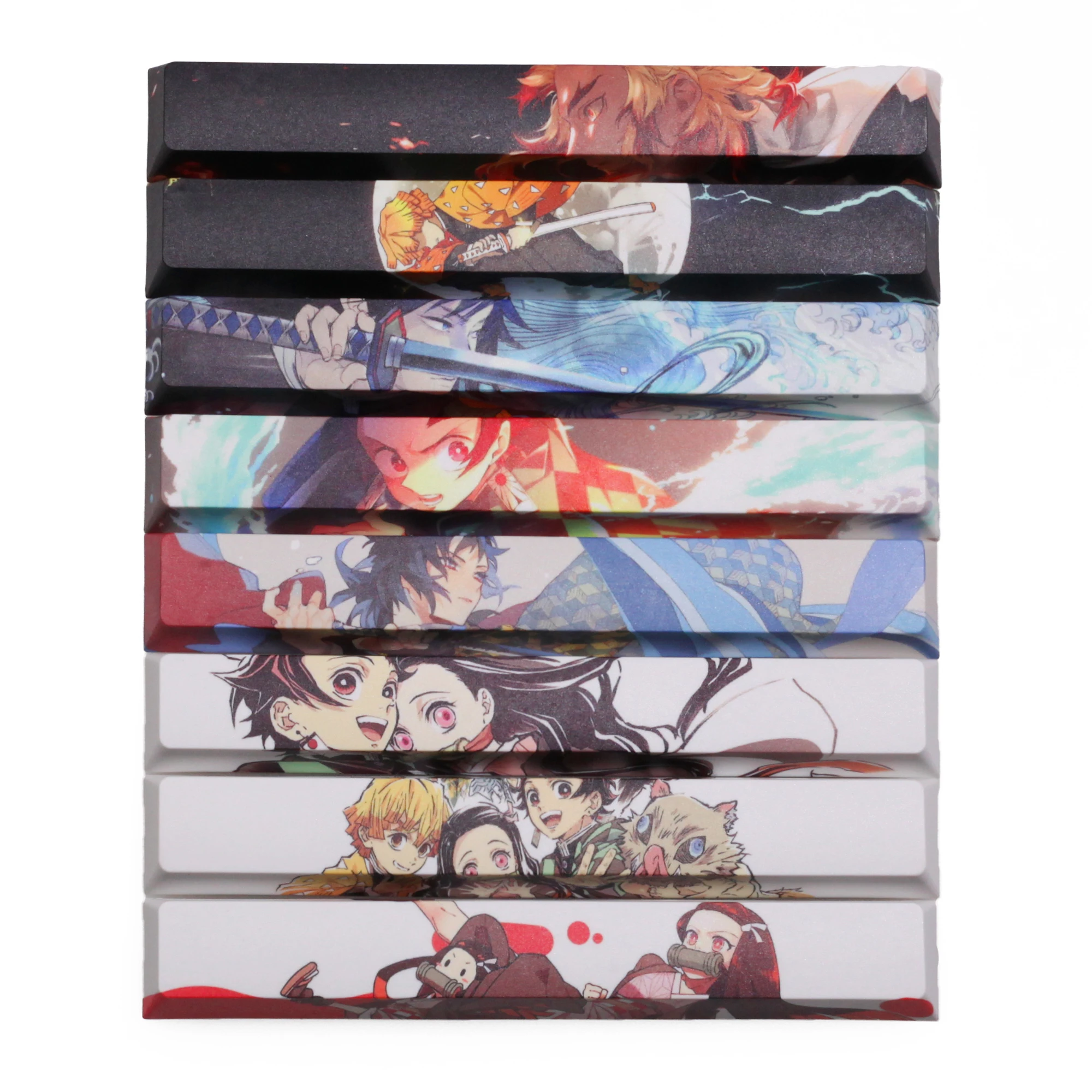 Allover Corante Subbed Keycap Novidade 6.25u Spacebar Pbt para Teclado Mecânico Personalizado Demônio Kamado Tanjirou Nezuko