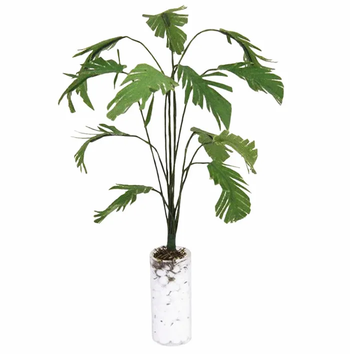 

1:12 Dollhouse Miniature Furniture Green Banana Tree Plant with Vase Garden