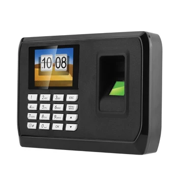 

2.4inch USB Biometric Fingerprint System Time Attendance Machine Password Employee Checking-in Time Clock Recorder Free Software