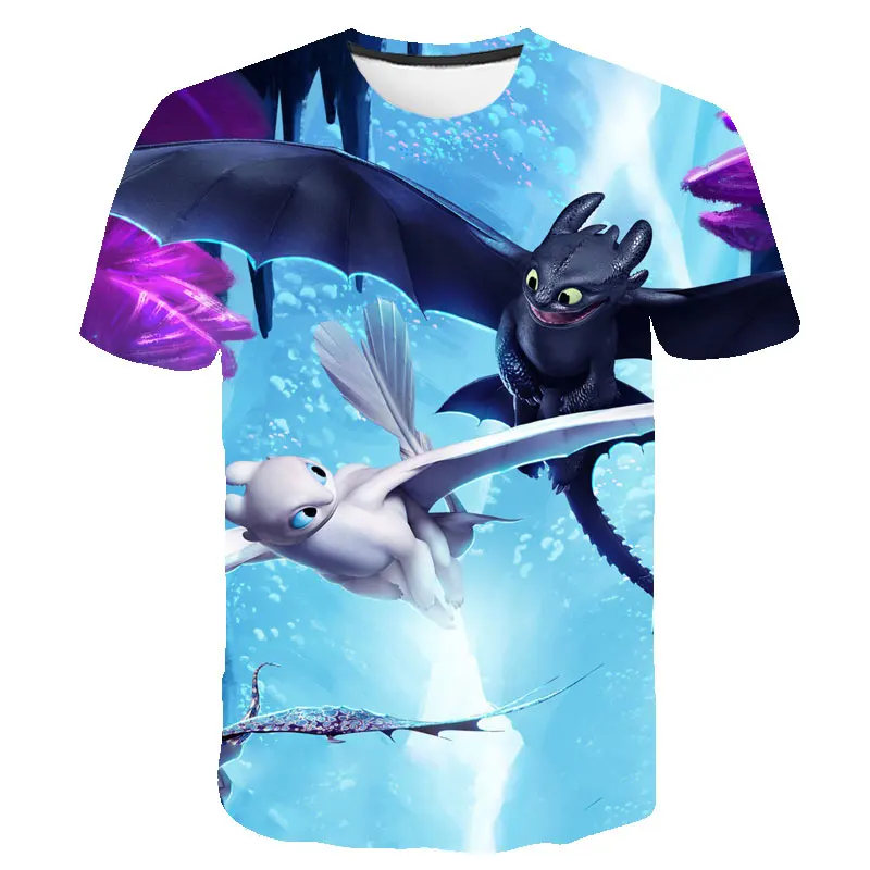 How to Train Your Dragon Boys Shirts Kids Fashion T-Shirts Boys Girls Summer Tops