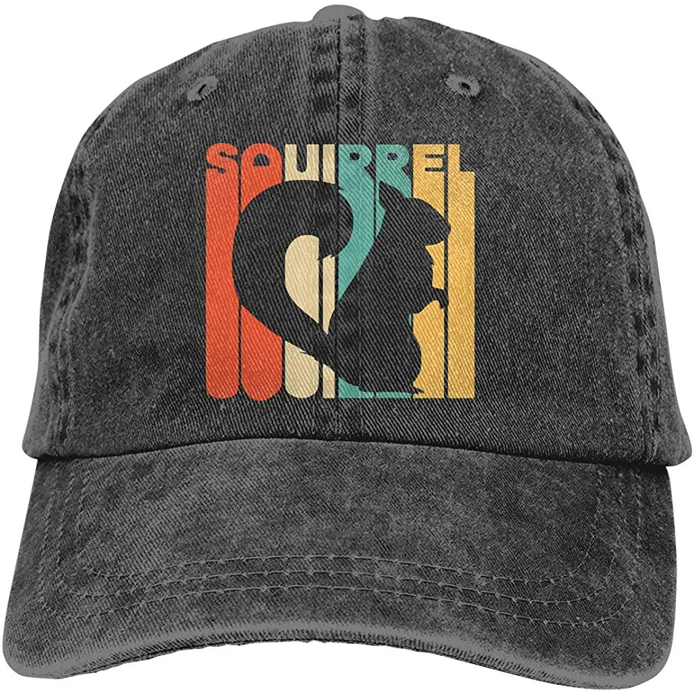 Винтажный стиль белка Силуэт Унисекс промытая джинсовая бейсболка рыбий шляпа регулируемая задняя застежка шляпа водителя грузовика