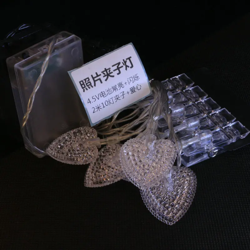C-4M Photo Clip USB LED String Lights Fairy Lights Outdoor Battery Operated Garland Christmas Decoration Wedding Party