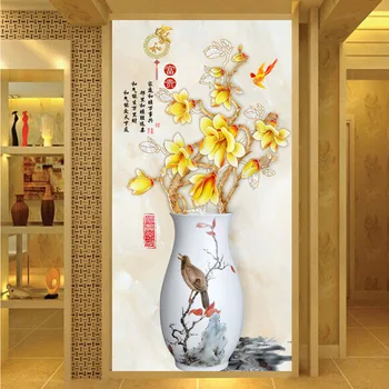 

New fashion 5D DIY Diamond Painting Cross Stitch Full Square vase Embroidery Cross Stitch painting Home Decor 0402-371