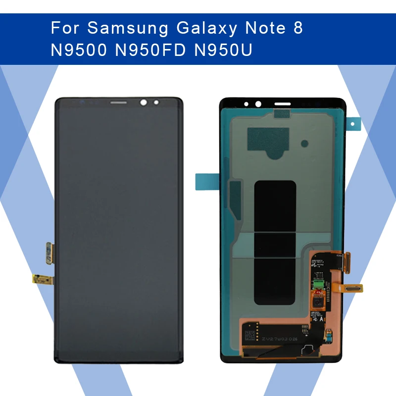 Для SAMSUNG Galaxy NOTE 8 N9500 ЖК-дисплей AMOLED экран+ сенсорная панель дигитайзер сборка для SAMSUNG дисплей