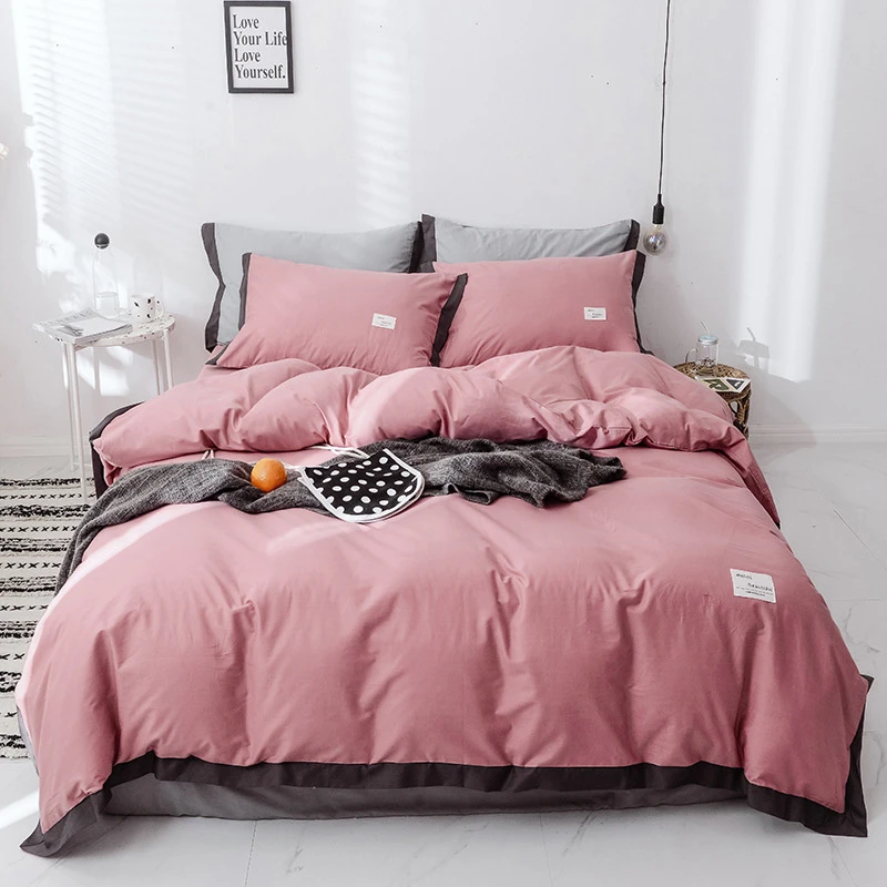 

Yimeis Duvet Cover Set Nordic Queen Bed Sets With Ruffle Nordic King Cover Sets With Bedskirt BE45333