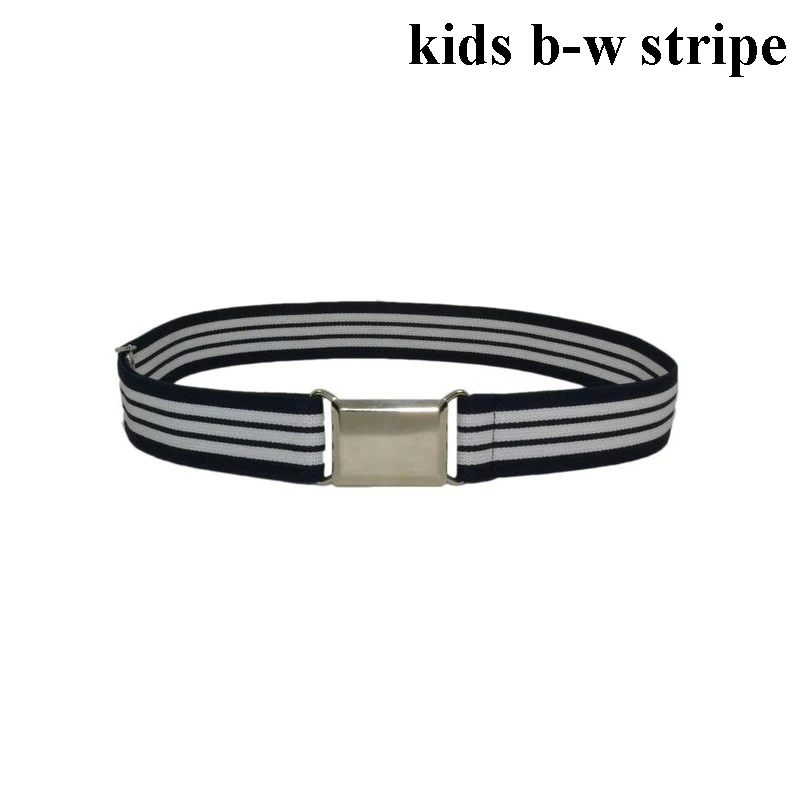 brown dress belt Children Kids Solid Color Unisex Canvas Belts Boys Girls Elastic Belt Adjustable black belt with holes