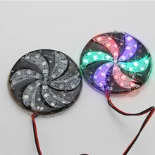 Dc 12v estilo da motocicleta led luz estroboscópica rodas quentes luzes lâmpada flash atmosfera colorida lâmpada modificado moinho de vento iluminação