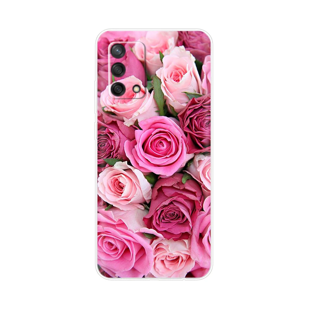 TPU Case for OPPO A74 5G Case Silicone Phone Back Cover for OPPOA74 A 74 5G Case for OPPO A74 5G Transparent Bumper Floral Case 