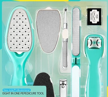 

8Pcs/Set Removable Pedicure Feet Graters Razor Callus Remover Replaceable Lime For Feet Hard Dead Skin Trimmer Manicure Sets