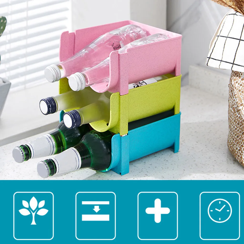 

TENSKE Storage Holder For The Kitchen Refrigerator Storage Basket Box Can Home Organizer Holder Bathroom Shelves 19AUG5