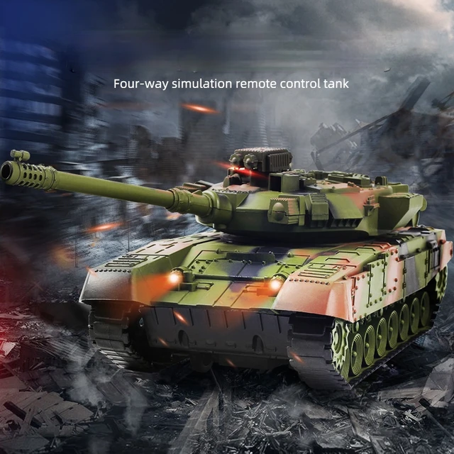 2021 RC Tank Battle Launch Cross-Country Tracked Remote Control Vehicle crawler world of tanks Kit Hobby Boy Toys for Kids 2