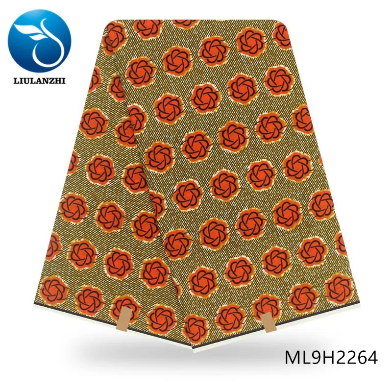 LIULANZHI хлопок Prinis гарантия Анкара воск для ткани африканские принты 6 ярдов для платья хлопок tissu Африканский ML9H2256-71