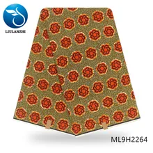 LIULANZHI хлопок Prinis гарантия Анкара воск для ткани африканские принты 6 ярдов для платья хлопок tissu Африканский ML9H2256-71