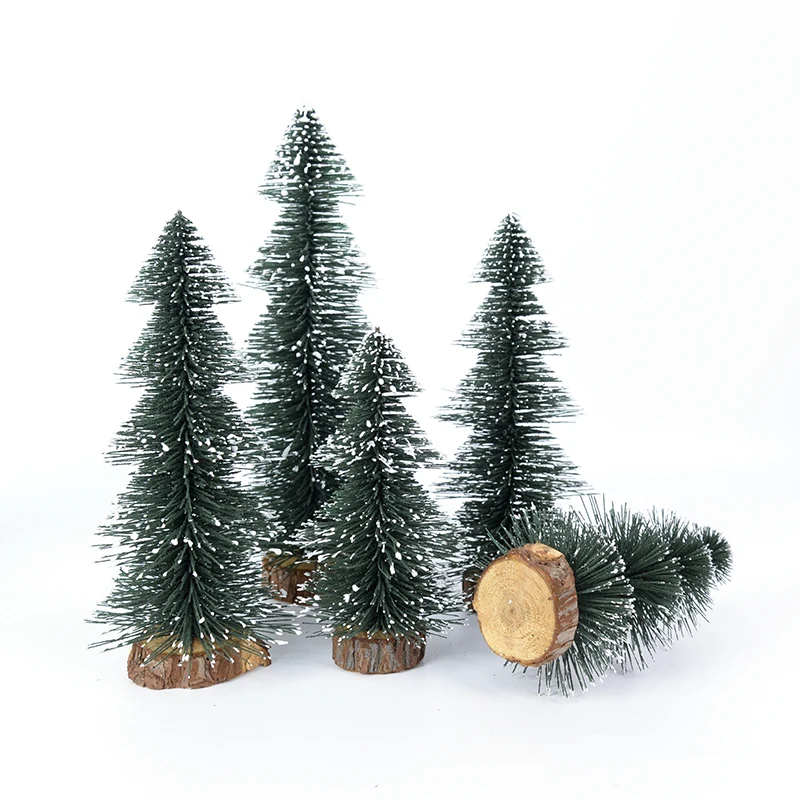 15/20/25cm Christmas Tree Pine Tree DIY Christmas Decorations For Home Table Navidad Xmas Ornaments New Year 2022 Kids Gift