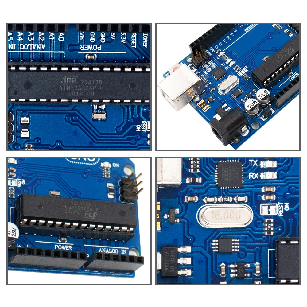 Для UNO R3 MEGA328P ATMEGA16U2 макетная плата с USB кабелем для Arduino стартовый комплект