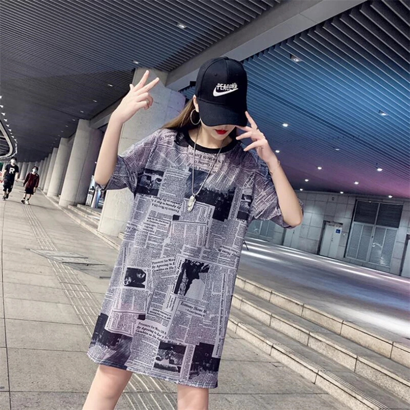 newspaper t shirt dress