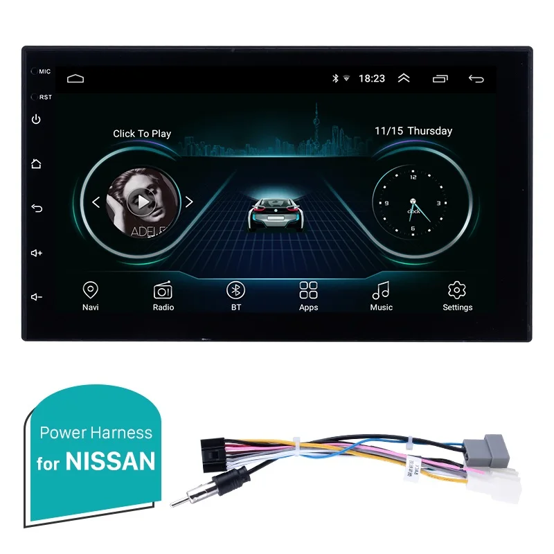 For Nissan Seicane " 2Din Android 8,1 Универсальное автомобильное радио gps для NISSAN TOYOTA KIA VW hyundai Suzuki Honda RAV4 SUNNY YARIS COROLLA VIOS - Цвет: For Nissan