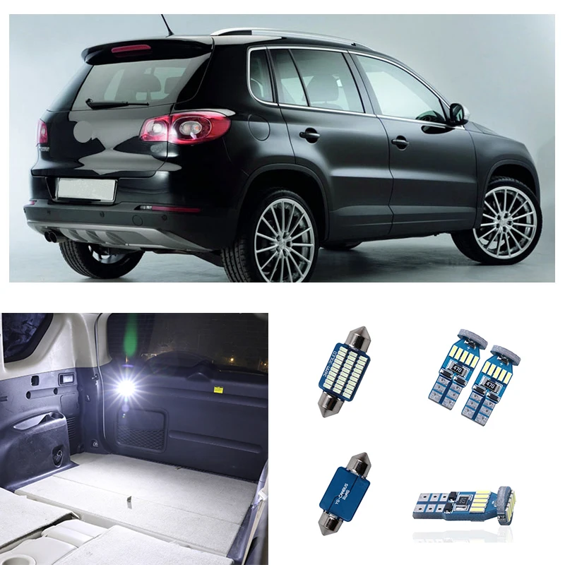 1x Vw Lupo 6x1 6e1 Bright Xenon Blanco 3smd Led Canbus matrícula Bombilla de luz