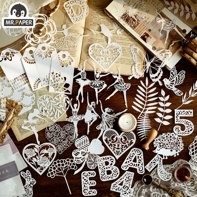 Mr.paper 8 видов конструкций 10 шт. Iskabe Garden Series балетные вкладыши с листьями арт-бумага