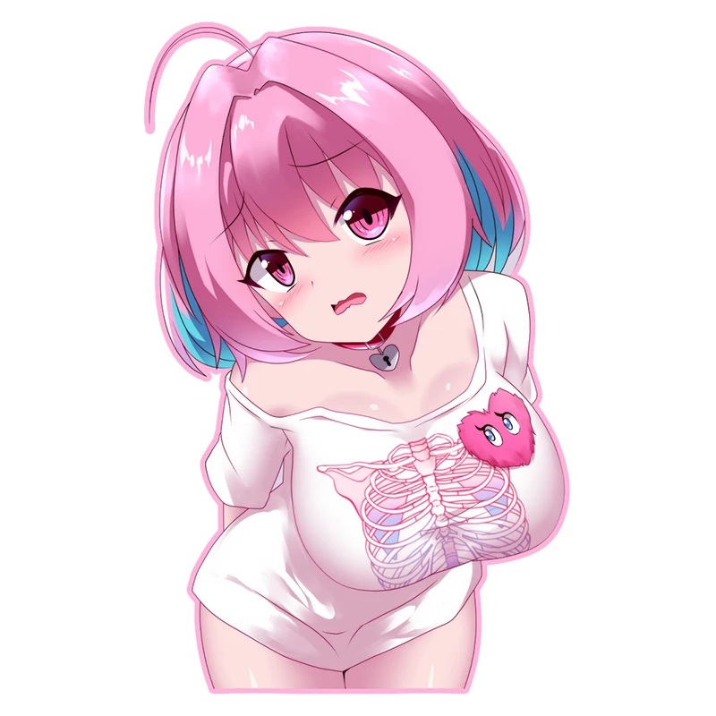 

D124 # Anime Cartoon Cute Girl Self-adhesive Car Sticker Vinyl Decal Waterproof for Motorcycle Bumper Laptop Car Window Door