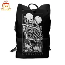 Рюкзак с черепом, рюкзаки с черепом, высокое качество, Многоцелевая сумка, Подростковая уличная трендовая модель, мужские-женские сумки