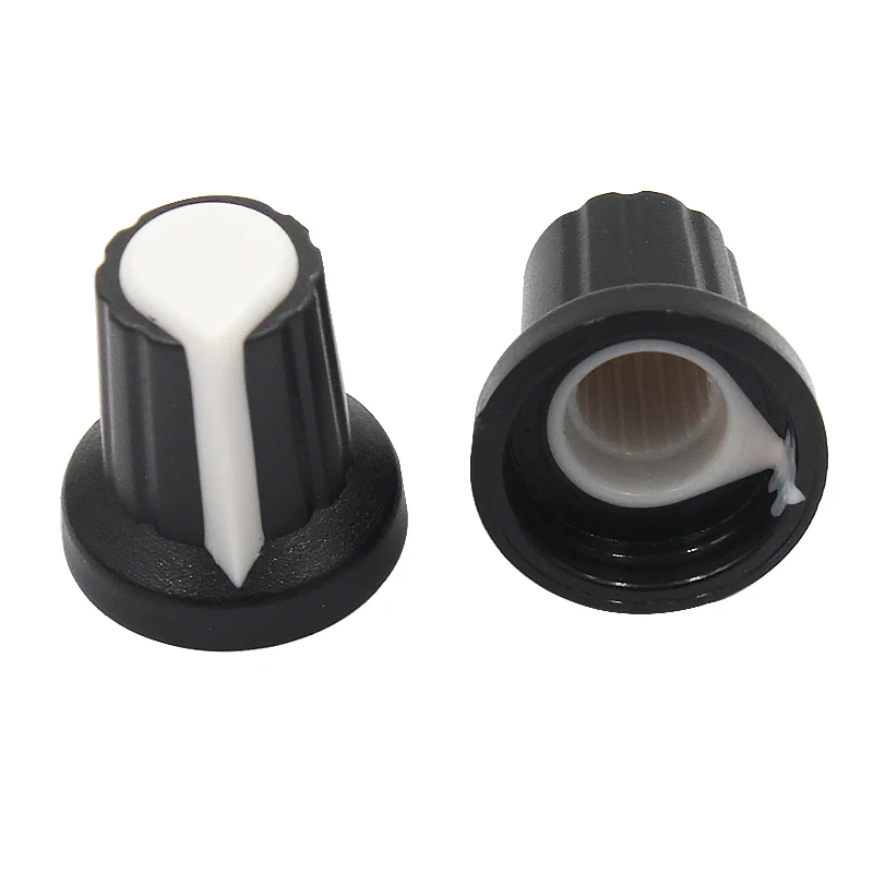 5pcs/lot WH148 potentiometer + knobs 15mm 3pin single potentiometer Light volume adjustment resistors set B1k B5K B10K B100K