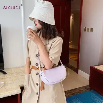 

Casual PU Leather Sling Handbag Purse Women Elegant Chain Shoulder Crossbody Bag Popular Simple Female Daily Bag