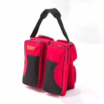 

Foldable Infant Travel Bed Bag Nursing Hand Portable Mother's Bag Multi-functional Large-Volume Diaper Bag