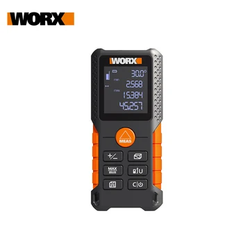 WORX Laser Rangefinder WX087 Distance Meter 40M Laser tape Range finder build Measure Digital Ruler trena roulette Dilatometer laser distance meter 80m 100m rangefinder trena laser tape range finder build measure device ruler test tool