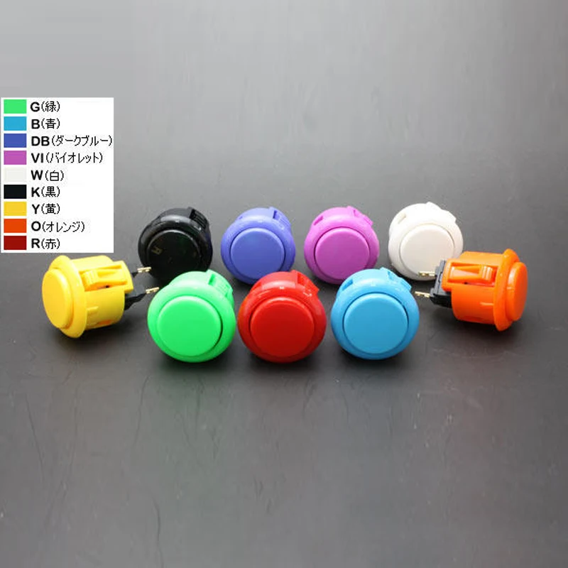 

10 pcs Original SANWA OBSF-24 Round Push Button 24mm Arcade Button For DIY Joystick Set