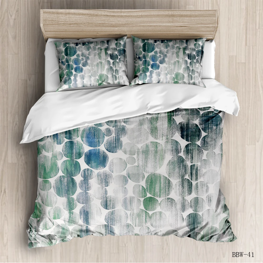 

Watercolor design feather twin queen bedding set luxury full size bed sheets sets pink king bed comforter set duvet cover