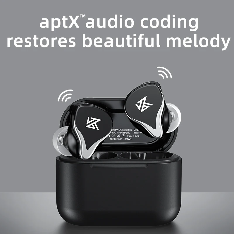 Fones de Ouvido Compatíveis com Bluetooth Controle por Toque Cancelamento de Ruído 5.2 sem Fio Hifi Esportivo kz z3 - Image 6