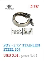 PQY- 2" STAINLESS STEEL 304 TURBO/INTERCOOLER/DOWNPIPE/DOWN PIPE/HOSE V-Band CLAMP PQY-VCN2