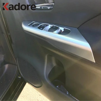 

For Nissan Serena 2016-2019 Matte Front Window Lift Switch Button Cover Trims Door Armrest Panel Frame Interior Accessories