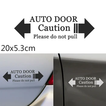 

Hot sale car styling Sticker Automatic Home Auto Door Warning Caution Please Do Not Pull Decal Car Auto Door Sticker