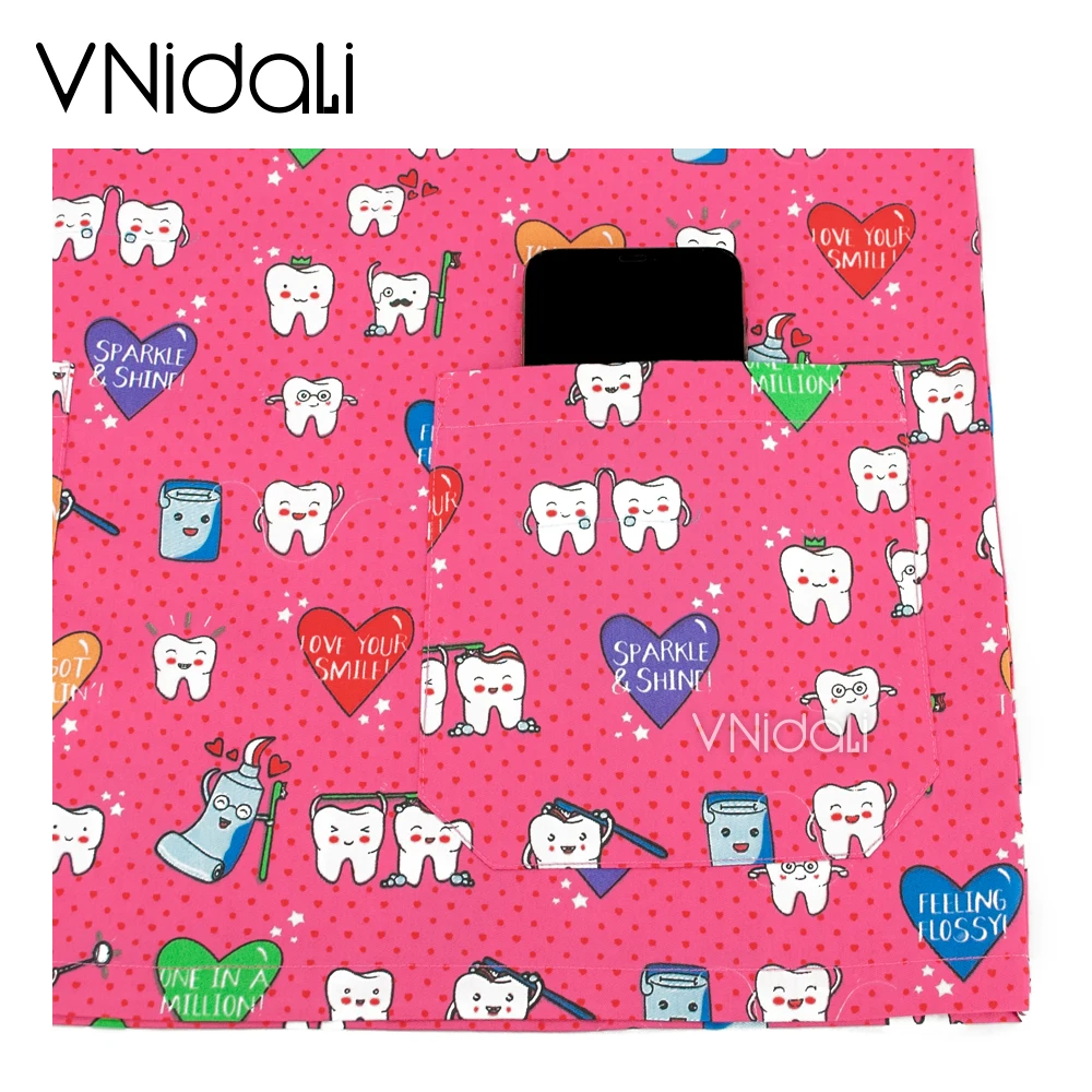 Nursing Scrubs Tops Shirt Casual Short Sleeve Dental dentist Scrubs Uniforms pet shop scrubs Tops Health Workers uniform