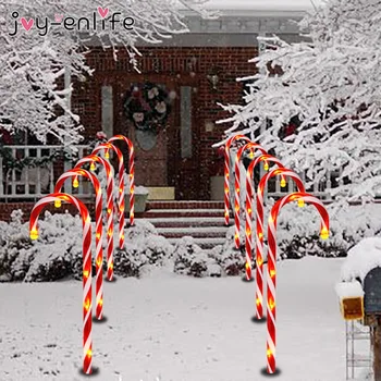

Christmas Candy Cane Pathway Lights Decorations Candy Cane Pathway Lights Outdoor Christmas Decorations Yard Candycane Lights
