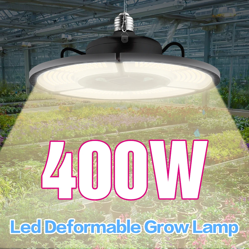 E27 LED Grow Light White 100W 200W 300W 400W LED Plant Light Bulb 110V E26 LED Full Spectrum Growing Lamp 220V Greenhouse Lamp