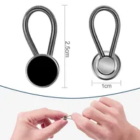 6 Pieces Metal Collar Buttons Extenders Elastic Button Extender Neck Extenders for Shirt Dress Coat（10mm Mixed color ） 2